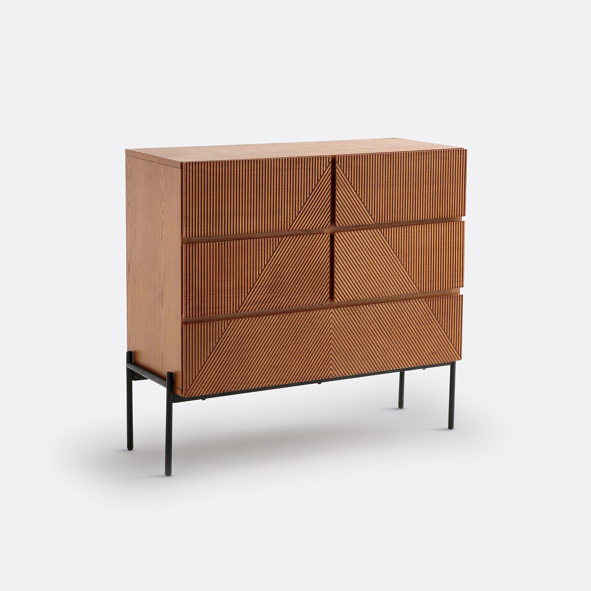 Commode 5 tiroirs Lodge coloris noyer, LA REDOUTE INTERIEURS