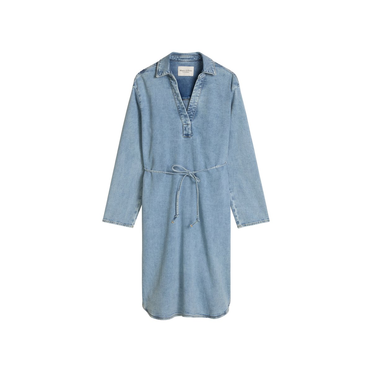 Robe en jean relaxed en denim Cashmere Touch bleu moyen, MARC O'POLO