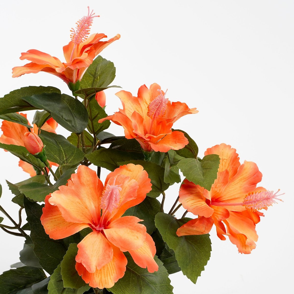 Plante artificielle HIBISCUS orange, MICA DECORATIONS