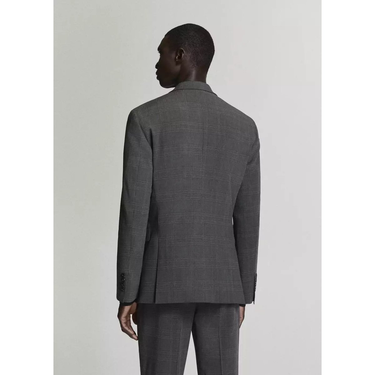 Veste costume París super slim-fit gris chiné foncé, MANGO MAN