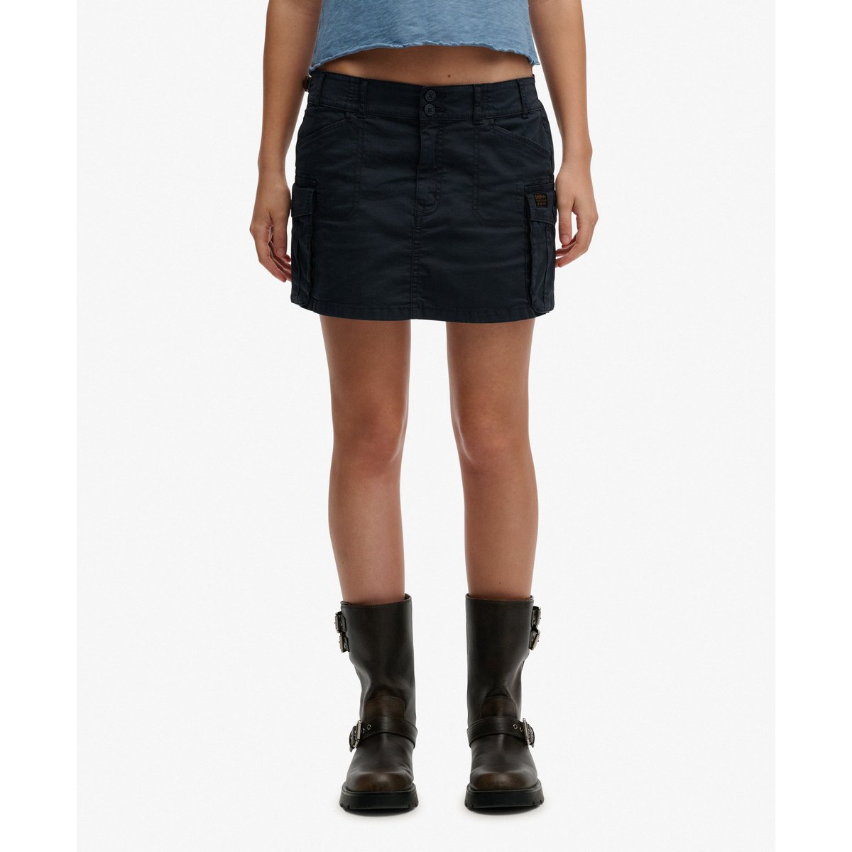 Mini-jupe Cargo bleu marine éclipse, SUPERDRY