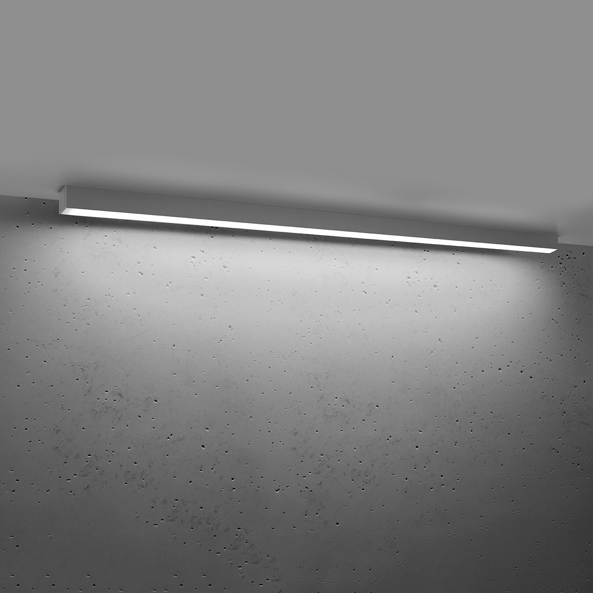 Plafonnier Aluminium Gris LED 1 Pinne gris, EDEN