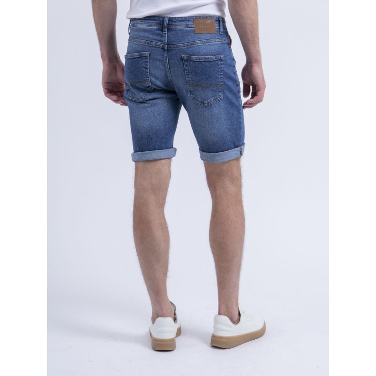 Bermuda En Jean Beloni bleu foncé, RITCHIE