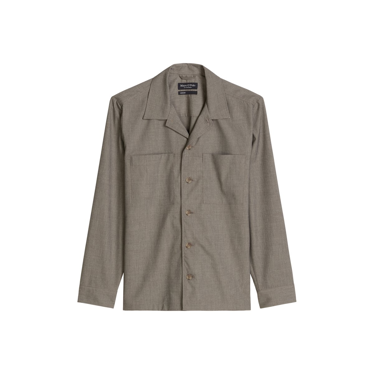 Surchemise au look décontracté effet laine gris, MARC O'POLO