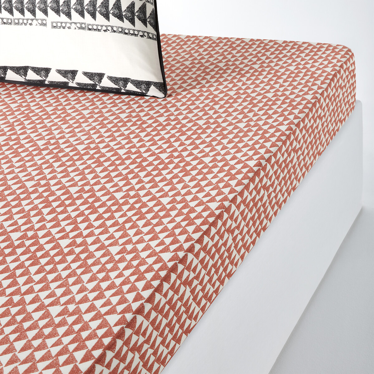 Drap housse coton bonnet 25 cm, Tiebele imprimé, LA REDOUTE INTERIEURS