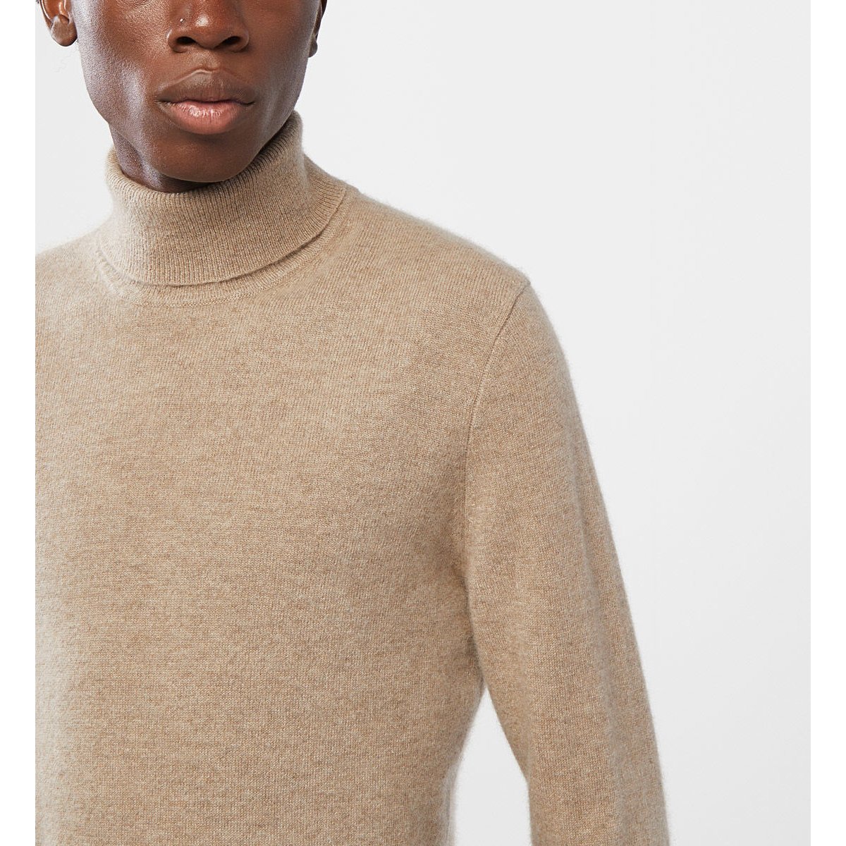 Pull uni nachrol cachemire taupe, GALERIES LAFAYETTE