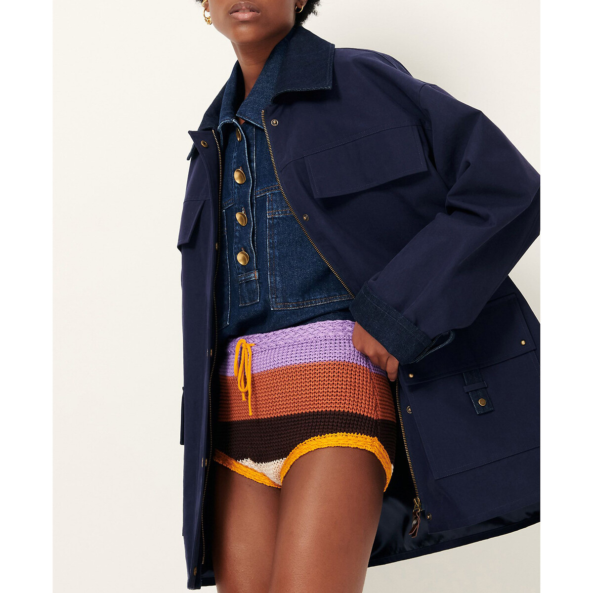 Veste style utilitaire, HUGUES bleu encre, SESSUN
