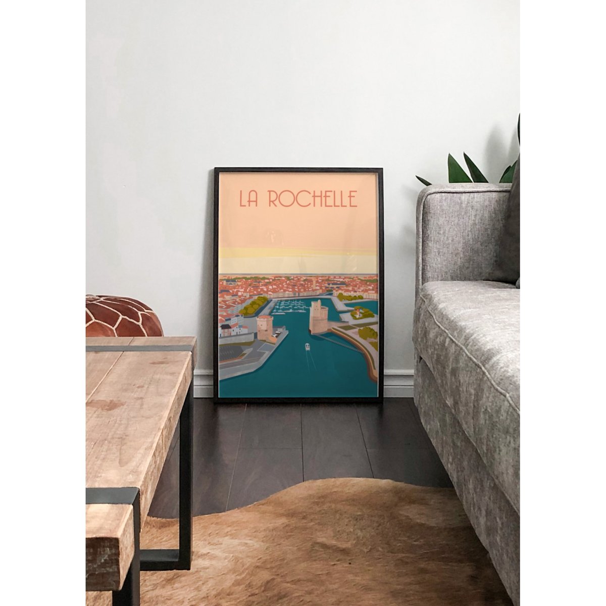 Affiche ville La Rochelle 4 blanc, L'AFFICHERIE