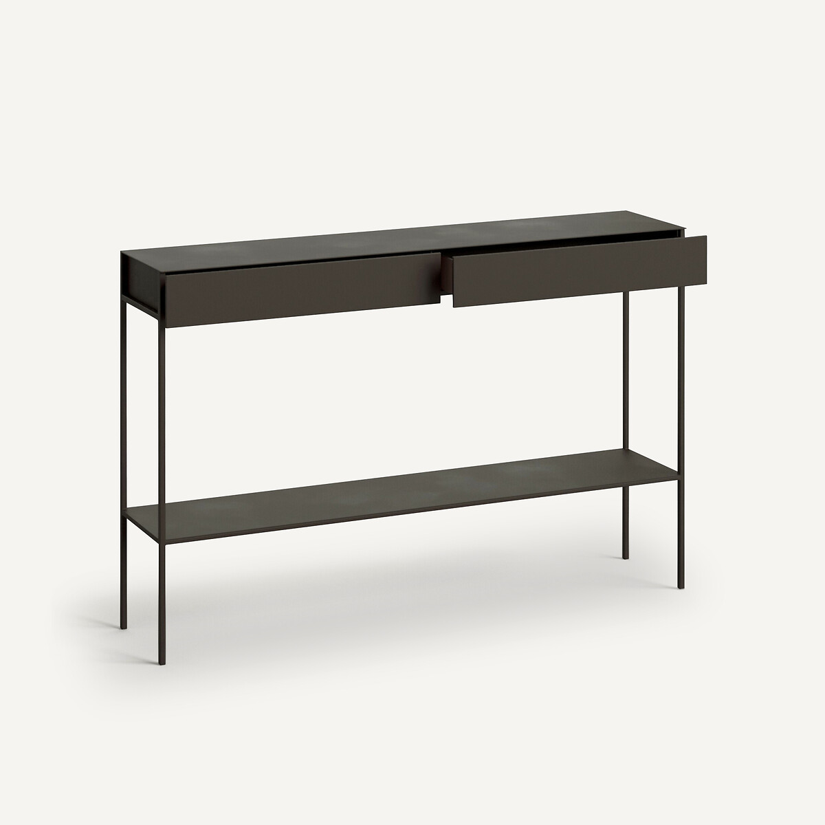 Fébée Aged Effect Metal Two-Tier Console gun metal, AM.PM