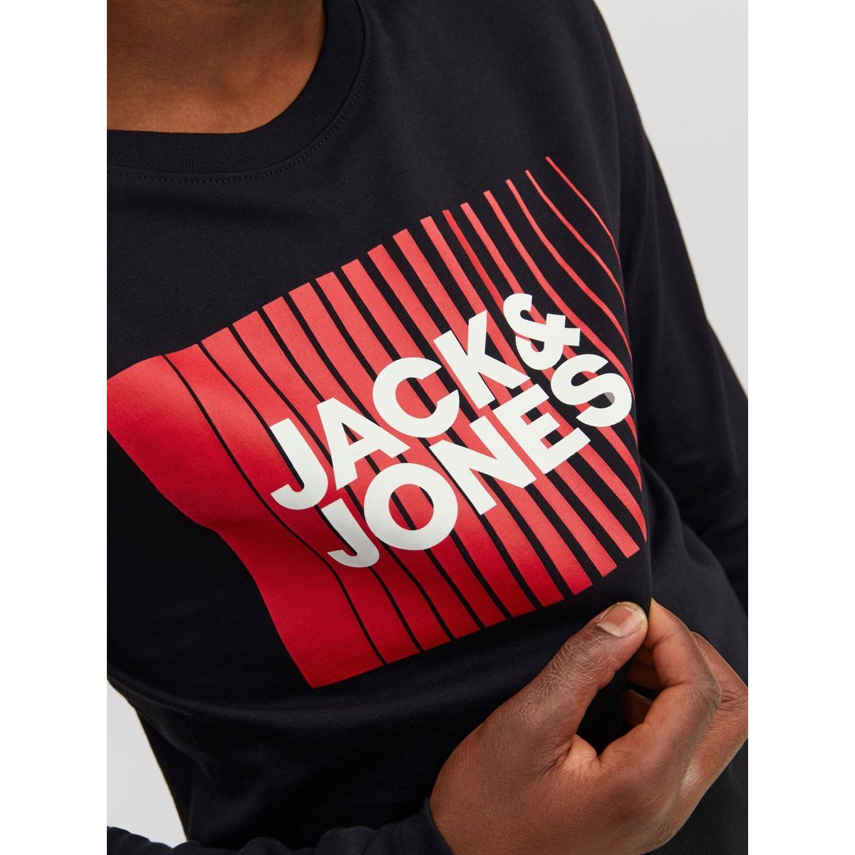T-Shirt À Manches Longues noire - black, JACK & JONES JUNIOR