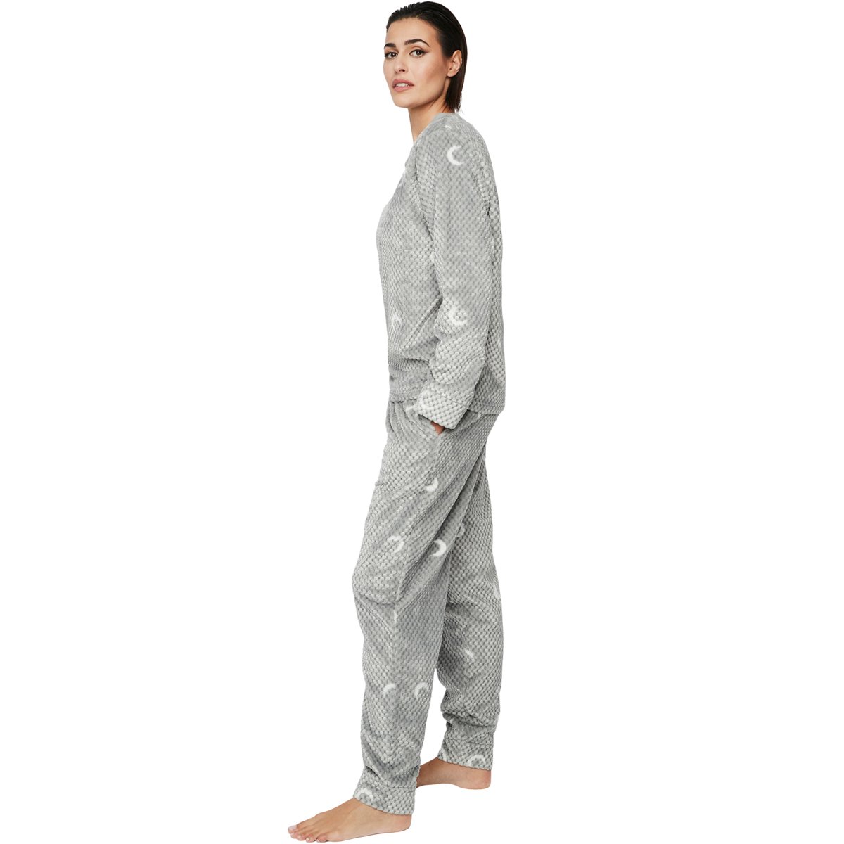 Pyjama pantalon top manches longues P112 ETOILE DE SOIR gris, SELMARK