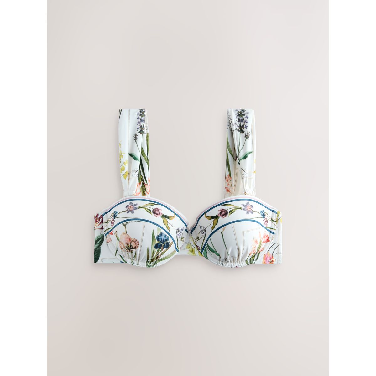 Haut de bikini bandeau à armatures blanc, NEXT
