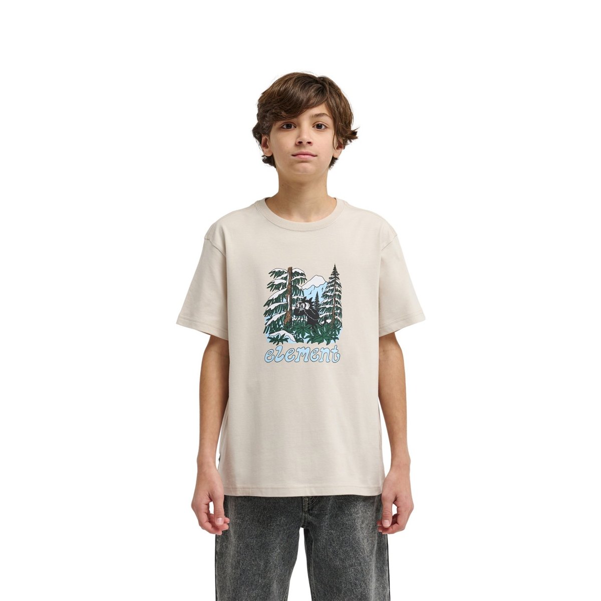 T-Shirt manches courtes WATCHING beige oat milk, ELEMENT