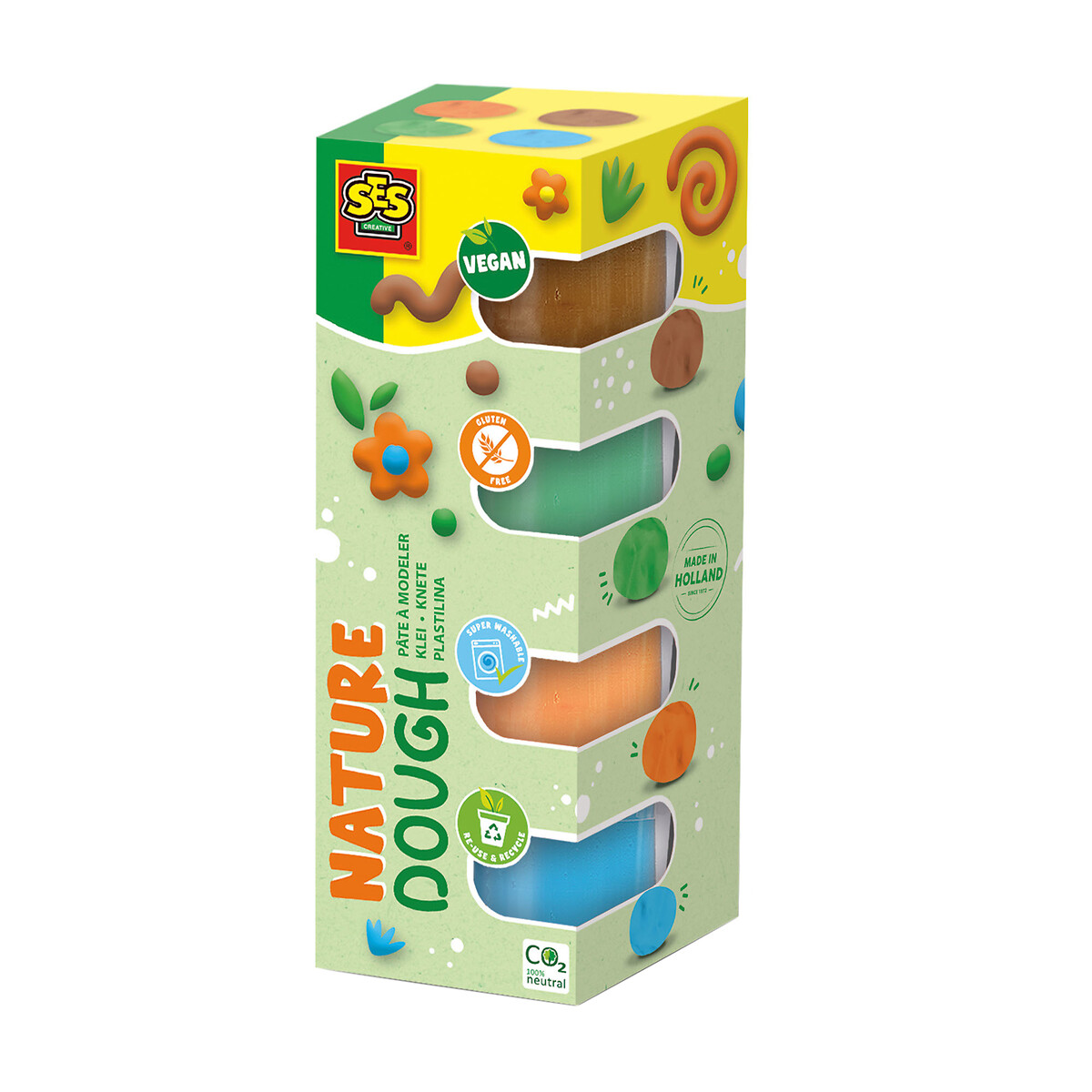 Brinquedo "Plasticina feel good nature", SES multicolor, SES