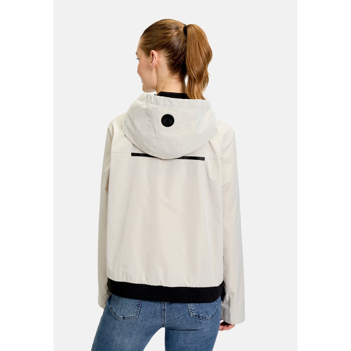 Veste d'été à capuche gris, AMBER & JUNE