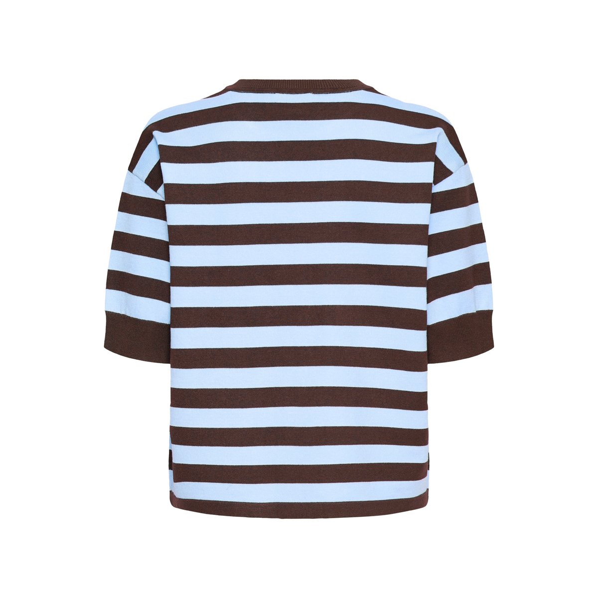 Manches à moitié marron java/chambray blue stripe, B.YOUNG