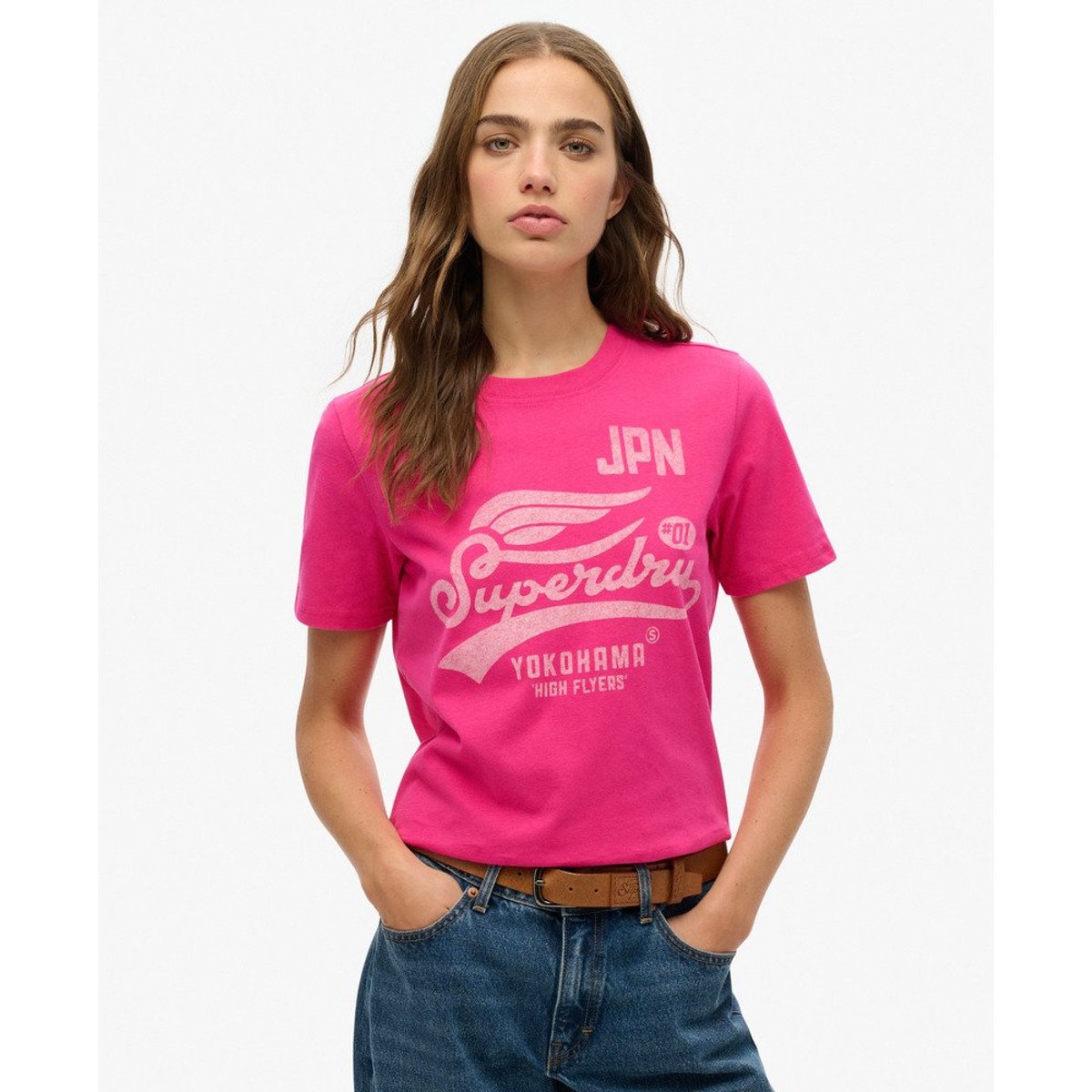 T-shirt High Flyers rose vif, SUPERDRY