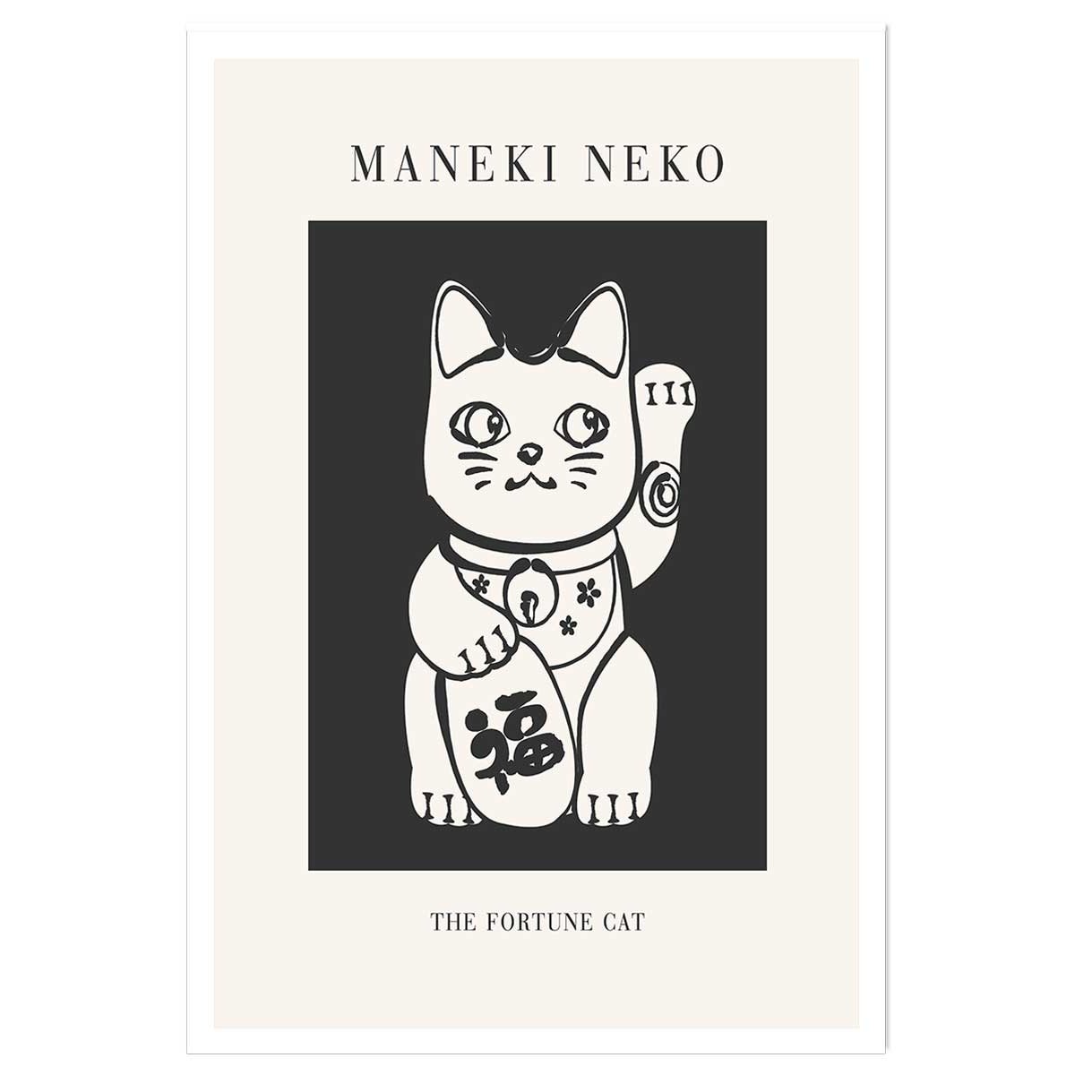 Affiche enfant manekineko affiche seule, HEXOA