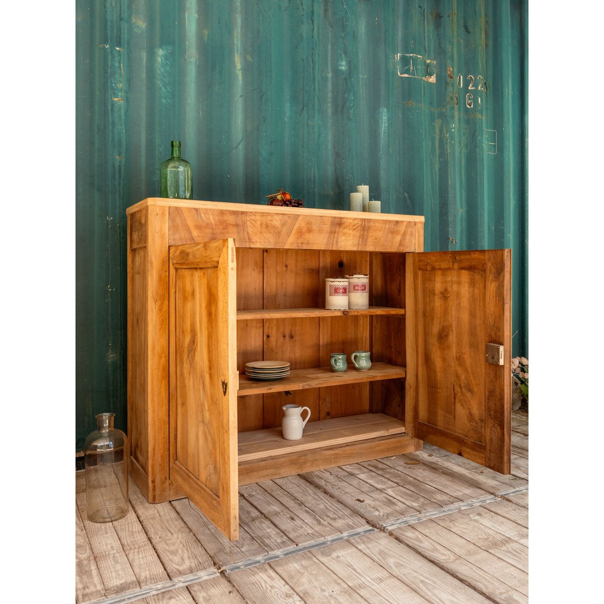 Buffet en bois Gilbert N°1725 - Bon état bois clair, DEBONGOUT