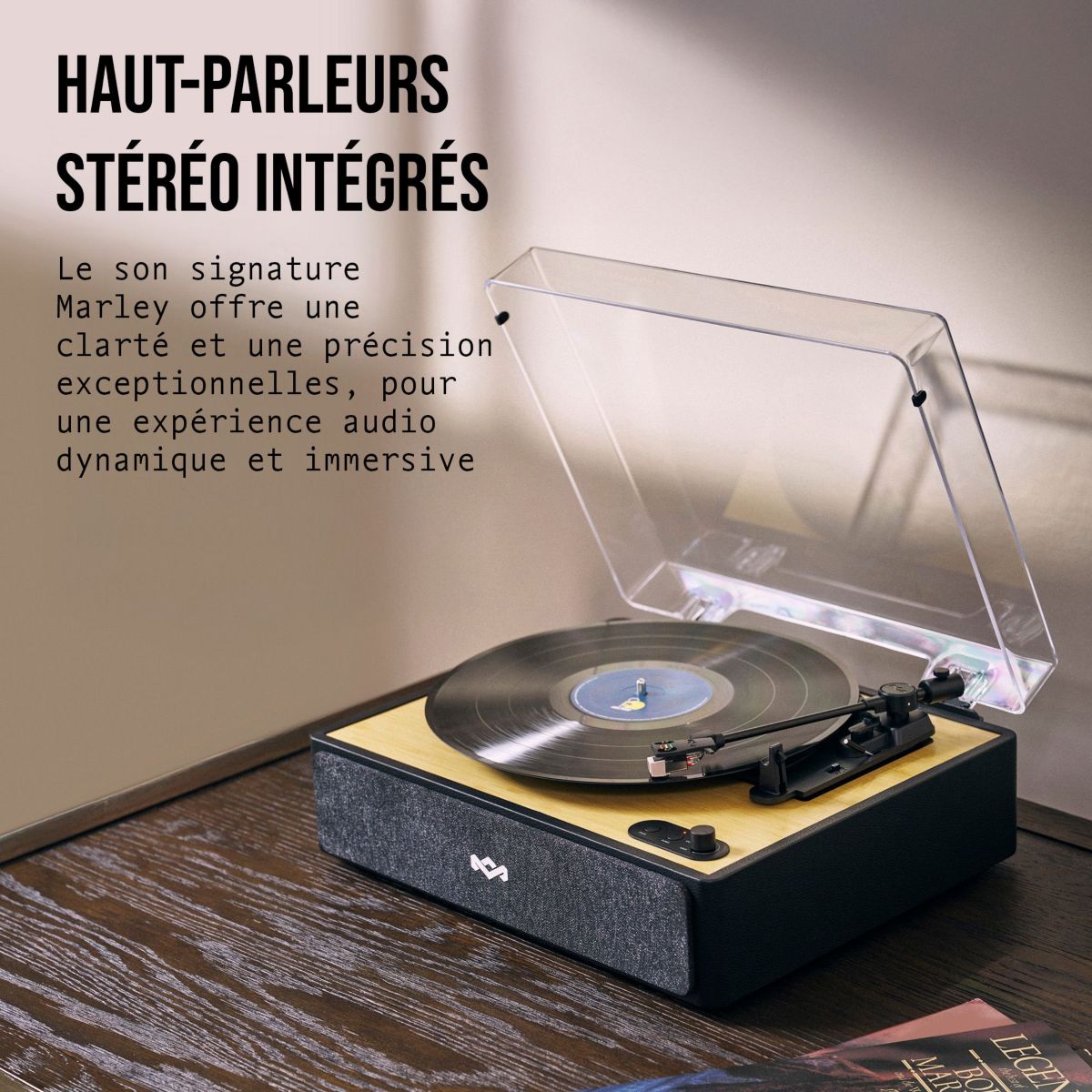 Platine vinyle Platine Rise-up turntable bambou clair, MARLEY