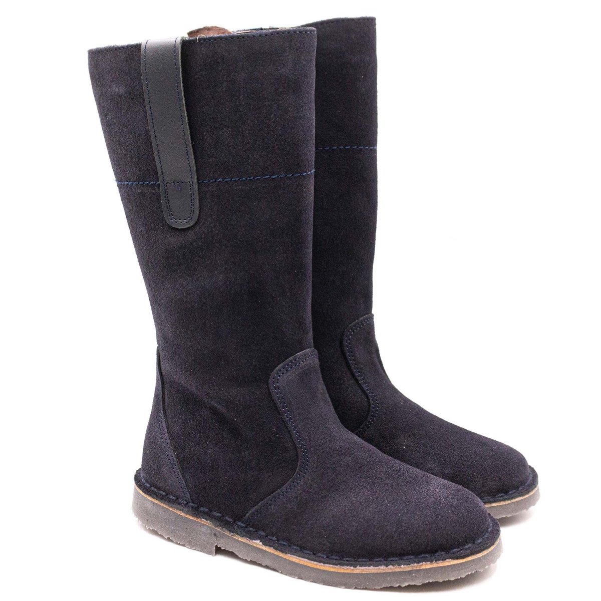Boni Svea - bottes daim daim bleu marine, BONI&SIDONIE