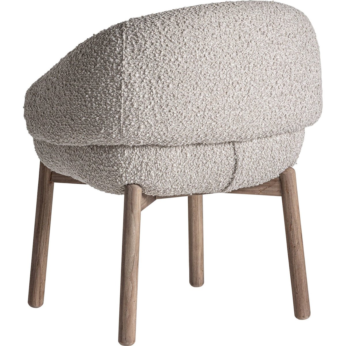 Chaise en bois d'orme, Motif jacquard bois d'orme marron translucide, RECOLLECTION