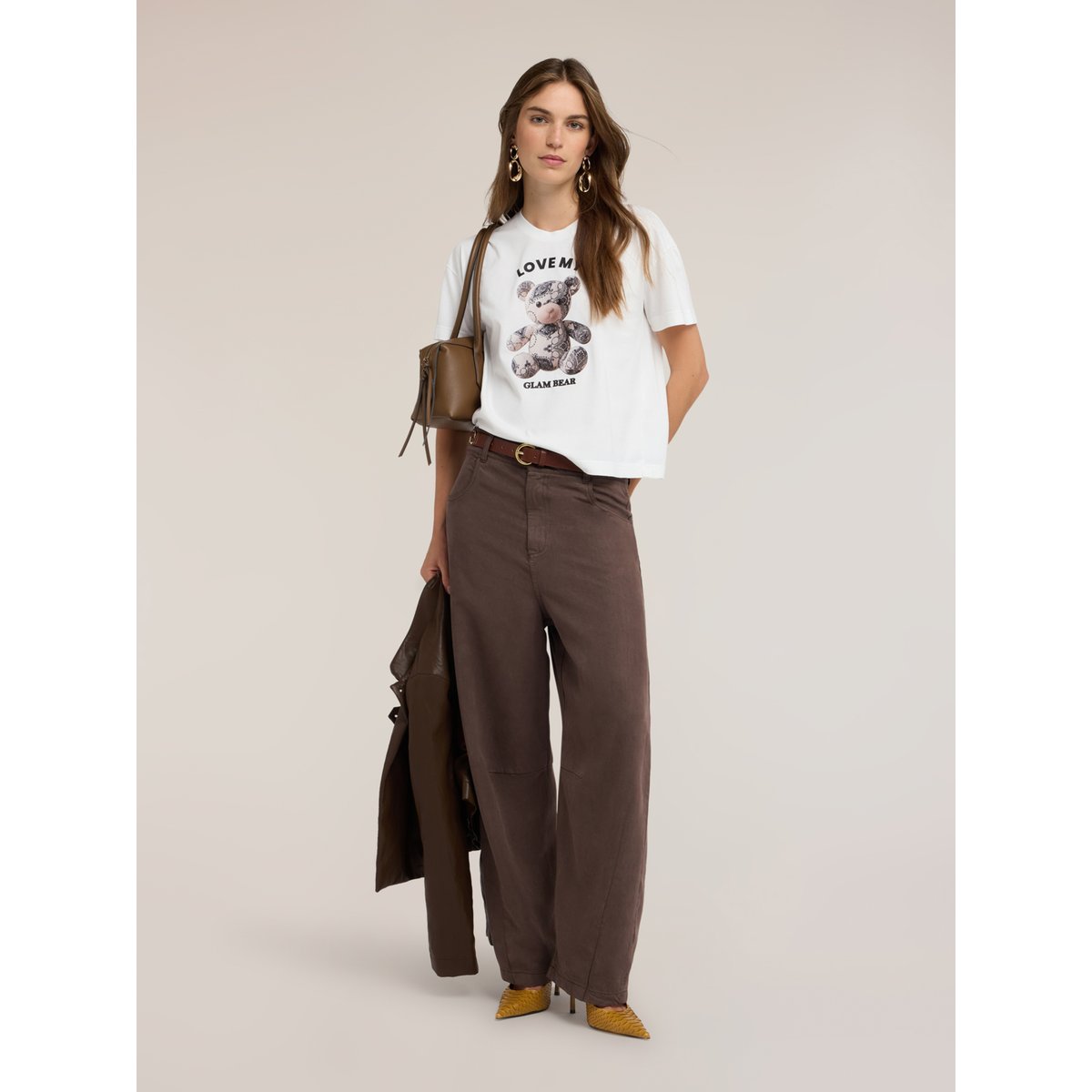 T-shirt imprimé blanc, MOTIVI