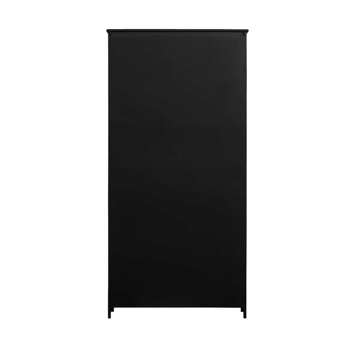Vitrine 2 portes en métal H200cm- EXHIBIT XL noir, WOOOD