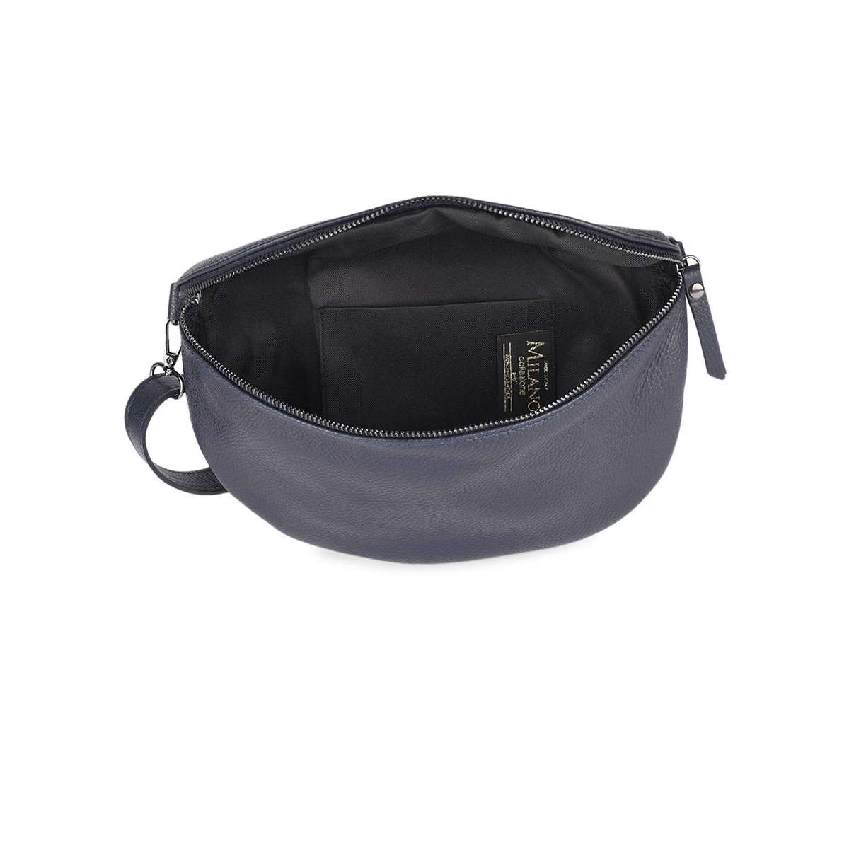 Sac banane Caviar cuir blu, MILANO