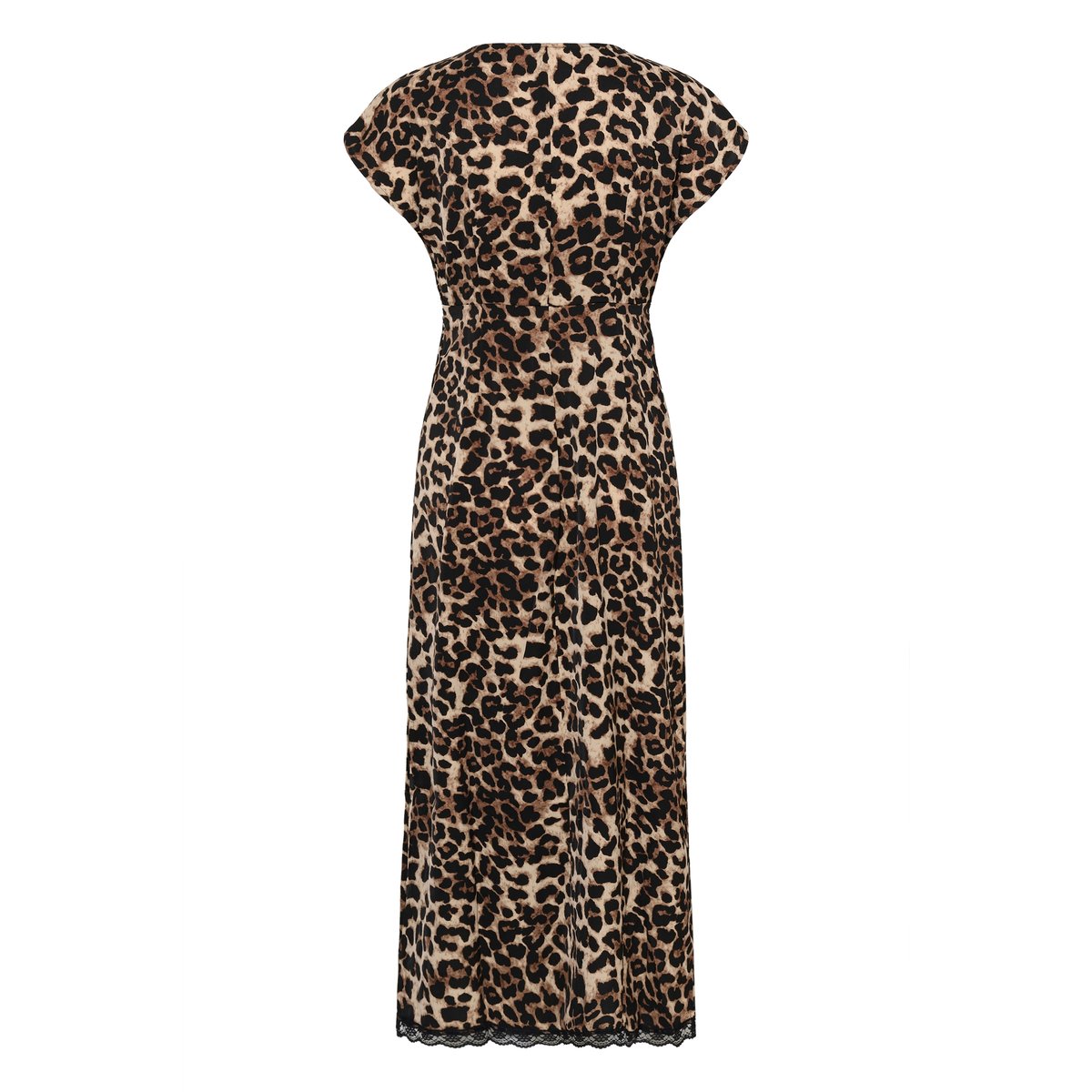 Robe beige animalier classic leopard, CREAM