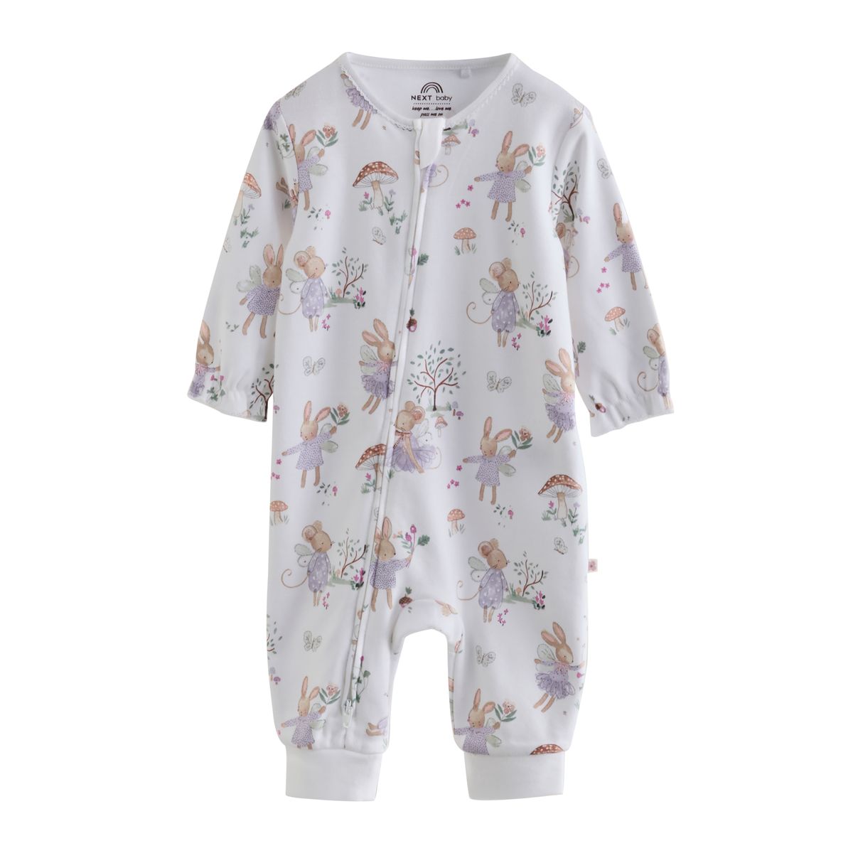 Dors-bien à zip double sens bébé, lot de 4 souris féerique lilas/sauge, NEXT