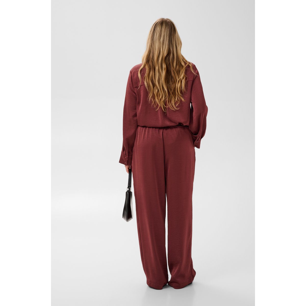 Pantalon casual rouge port, KAFFE CURVE