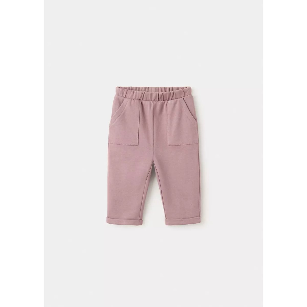 Pantalon jogging revers bordeaux, MANGO BABY