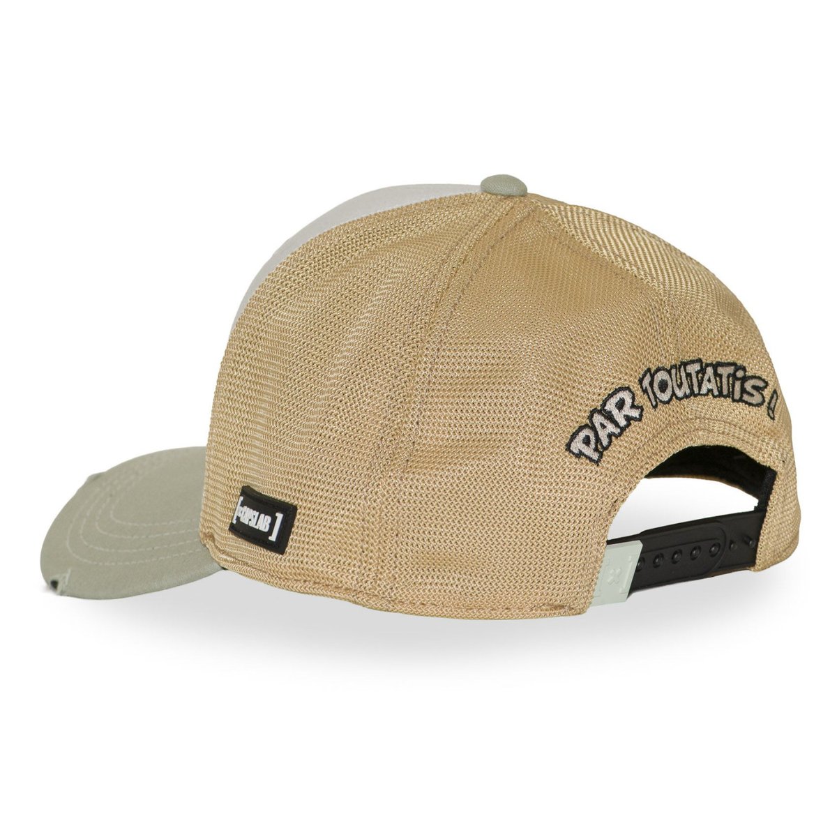 Casquette trucker Astérix blanc/vert/beige, CAPSLAB