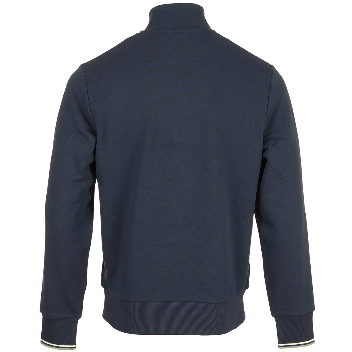HALF ZIP SWEATSHIRT dark air force ecru seagrass, FRED PERRY