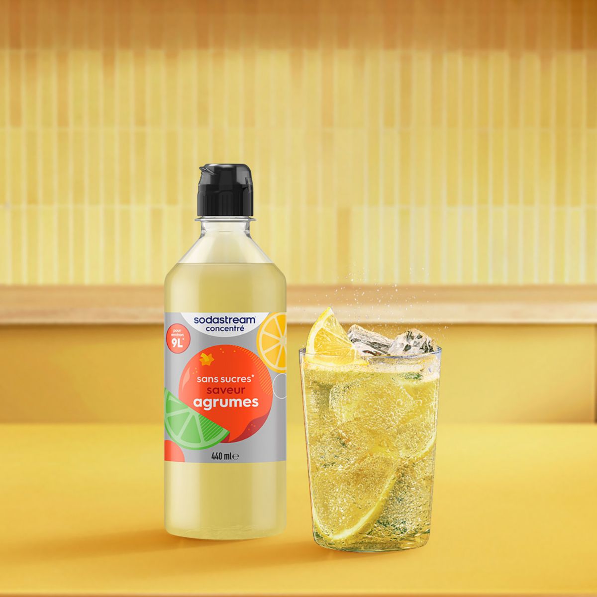 Concentré saveur agrumes sans sucres 440 mL couleur unique, SODASTREAM