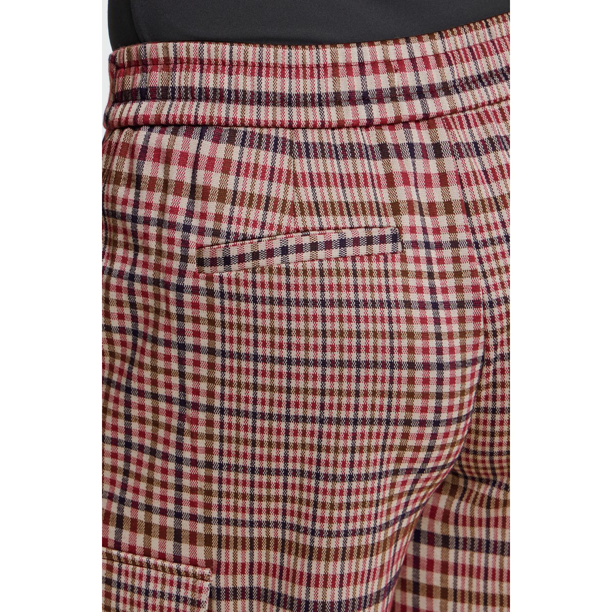 Pantalon cargo, coupe droite big check, ICHI