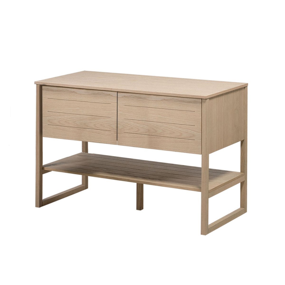 Meuble double +vasque +miroir ATOLL bois clair, MOB IN