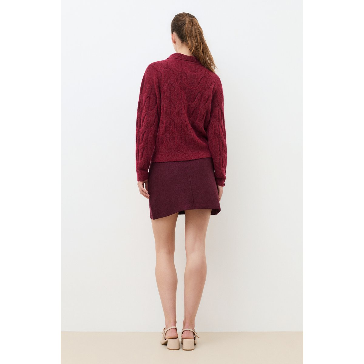 Pull droit col camionneur MTANNER bordeaux, CAROLL