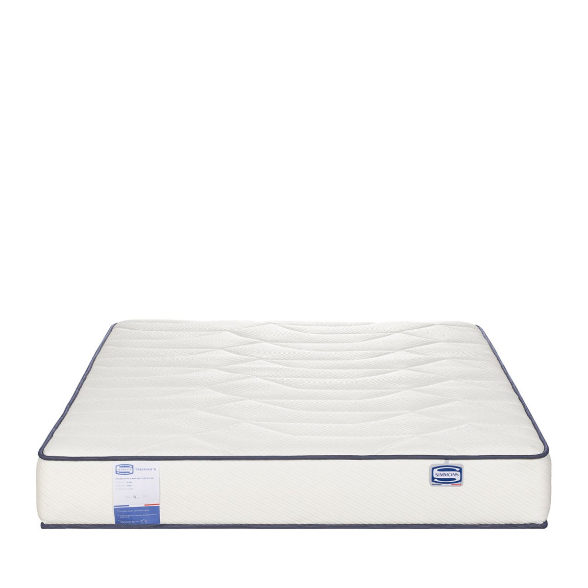 Matelas 100% ressorts, accueil ferme- TRAINING-S couleur unique, SIMMONS