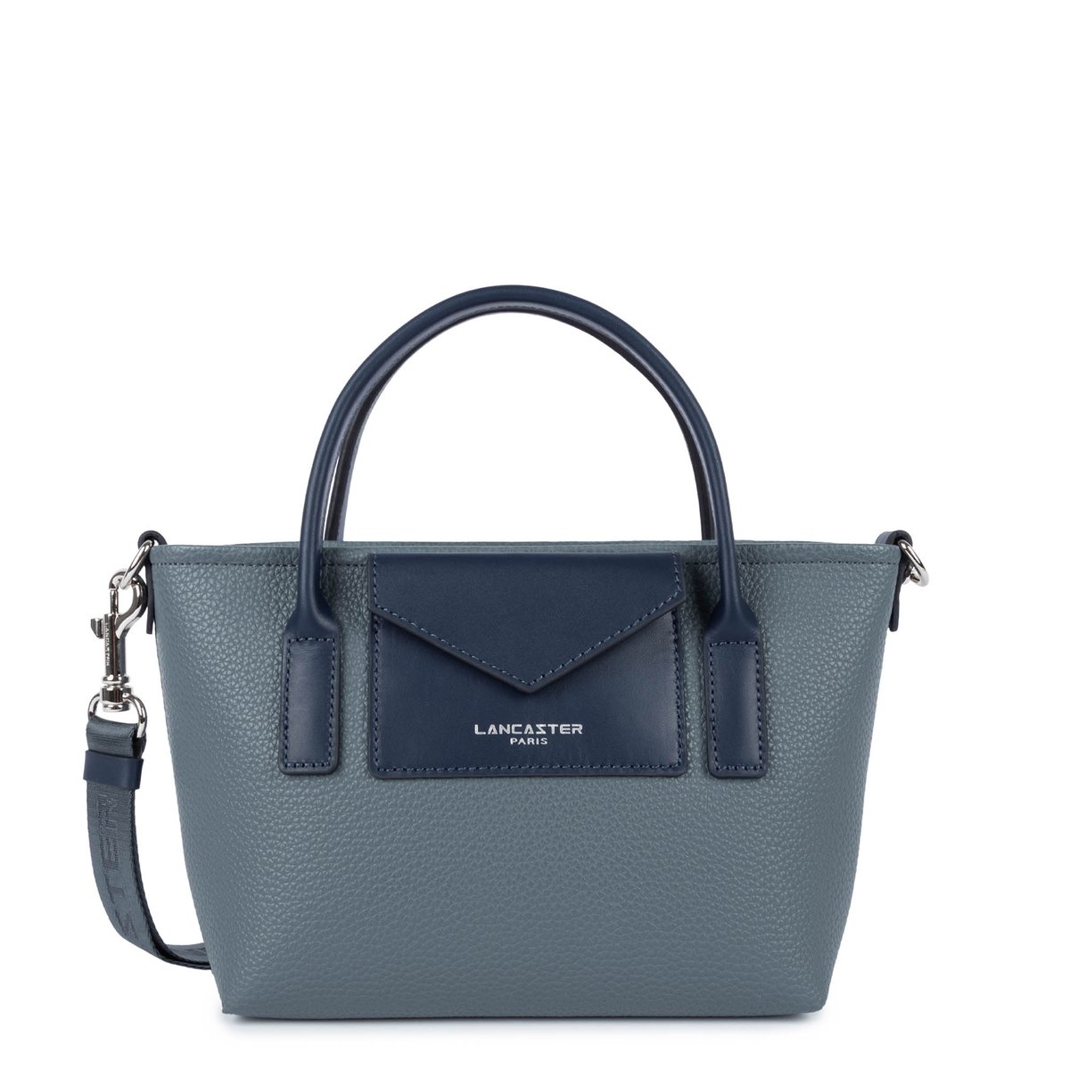 Sac cabas main MAYA DOUBLE KBA bleu givré, LANCASTER
