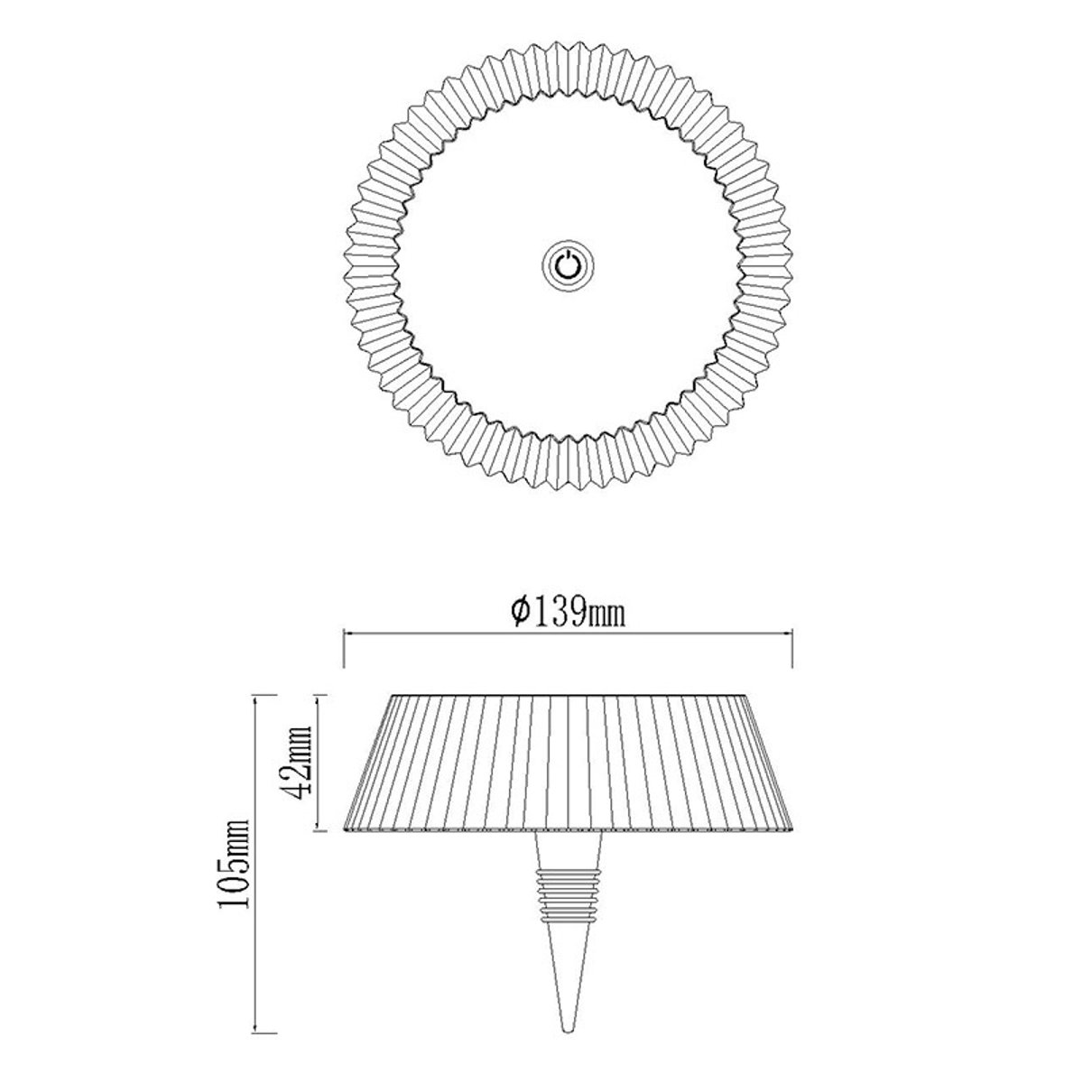 Lampe design en métal, RELAX blanc, MANTRA