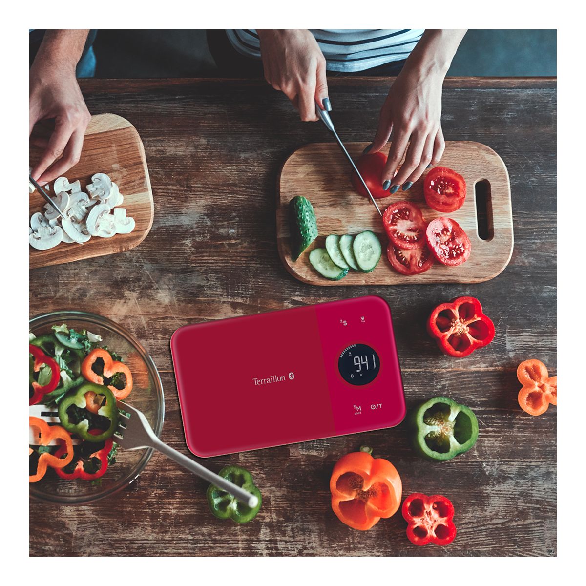 Balance connectée NUTRITAB Cranberry cranberry, TERRAILLON