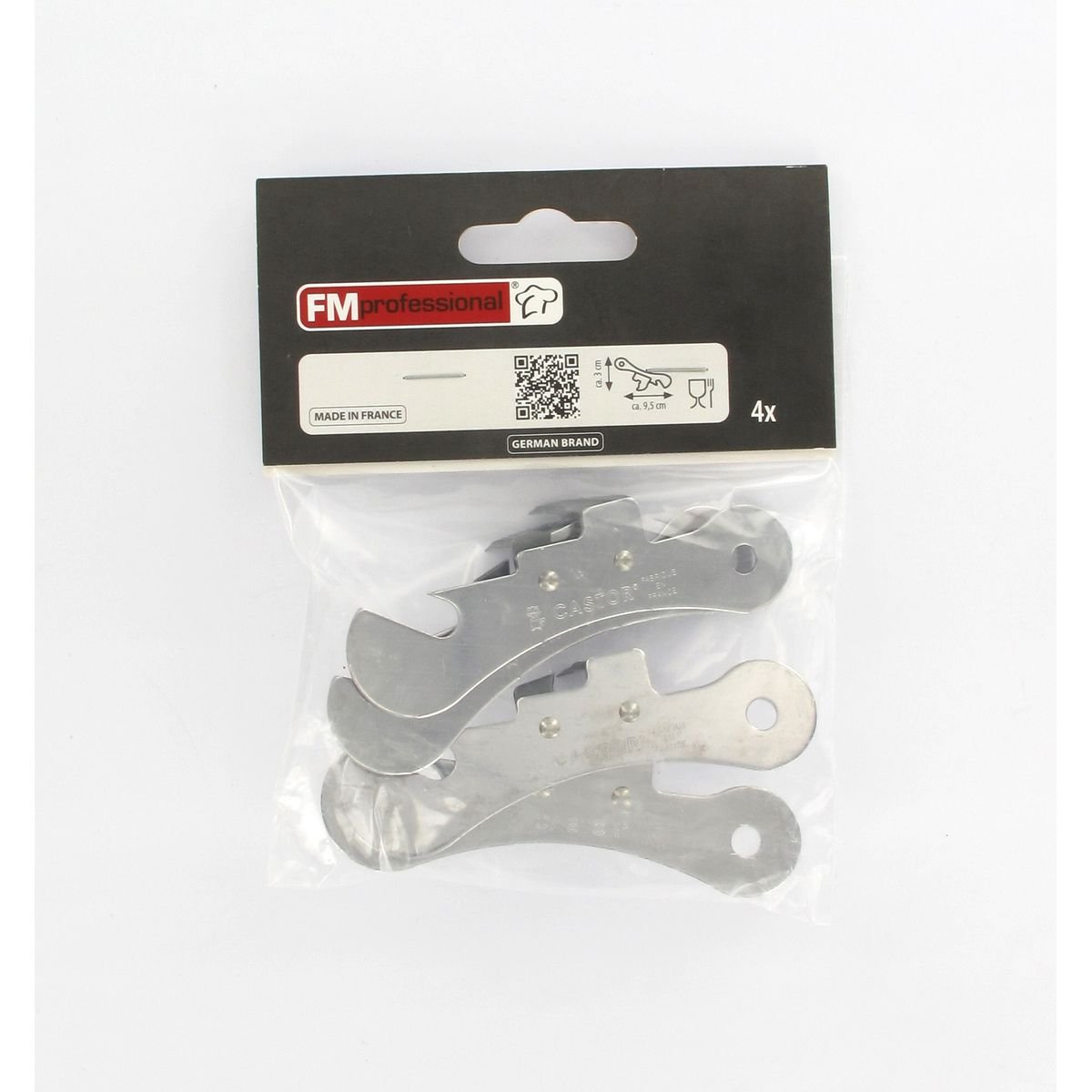 Lot de 4 ouvre-boites gris, FM PROFESSIONAL