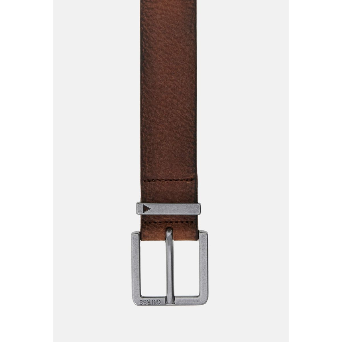 Ceinture Guess En Cuir Véritable marron, GUESS