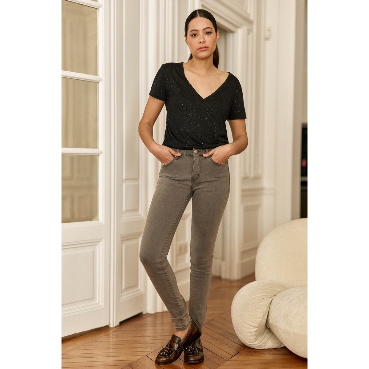 Jean uni MAUDE G gris, LA PETITE ETOILE
