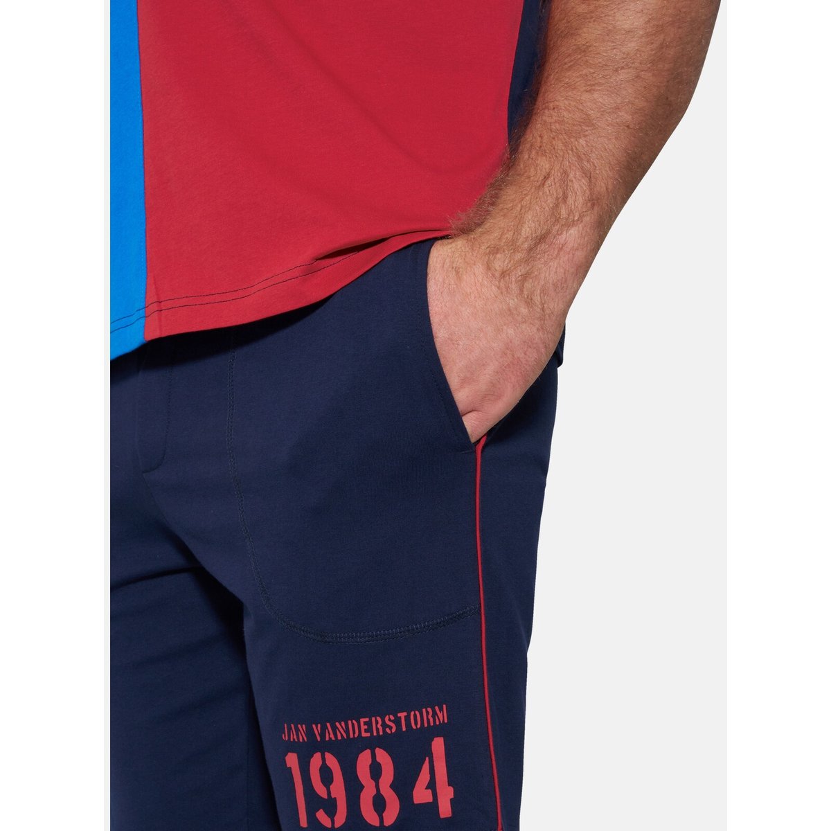 Pyjashort BERNFRIED bleu foncé, JAN VANDERSTORM