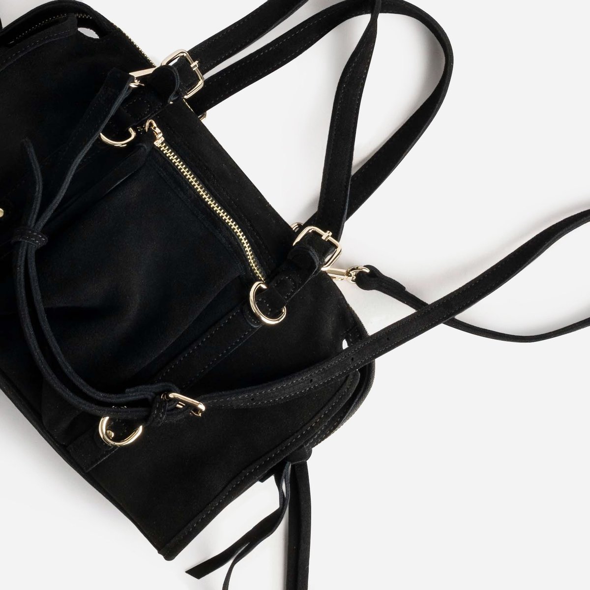 Sac À Main en cuir NURI noir, ERAM