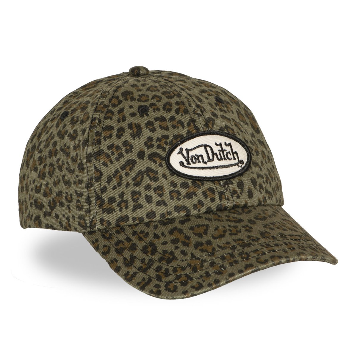 Casquette dad cap LEOPARD kaki/marron/noir/blanc, VON DUTCH