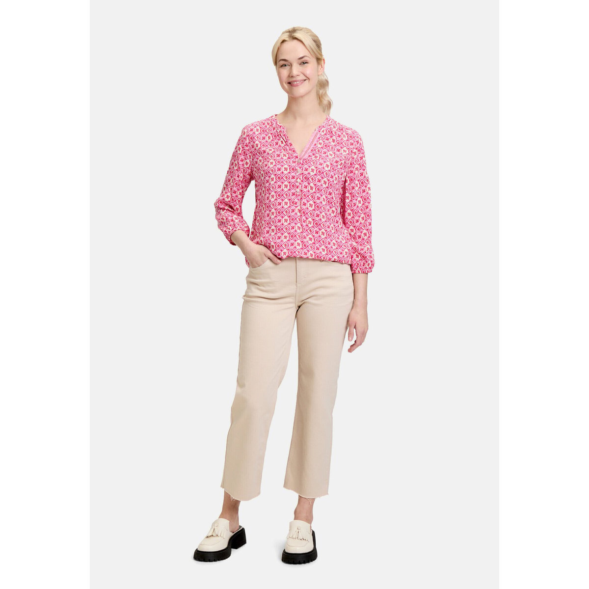 Blouse casual à motifs rose/rose, CARTOON